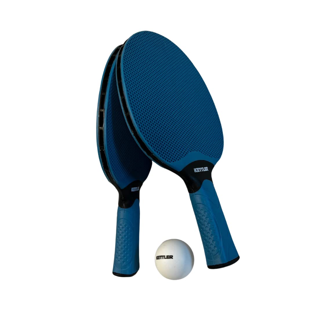 KETTLER Outdoor Tischtennisschläger Set I 2 wetterfeste Schläger I Inklusive 6 Bälle