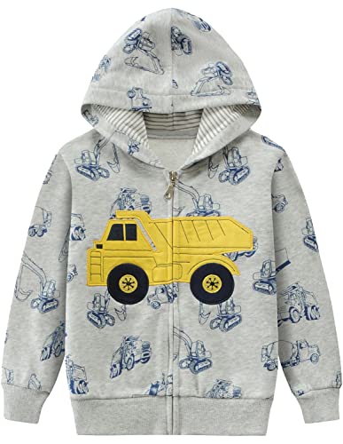 CM-Kid Kapuzenpullover Jungen Sweatjacke Zip Up Hoodie Baumwolle Kinder...