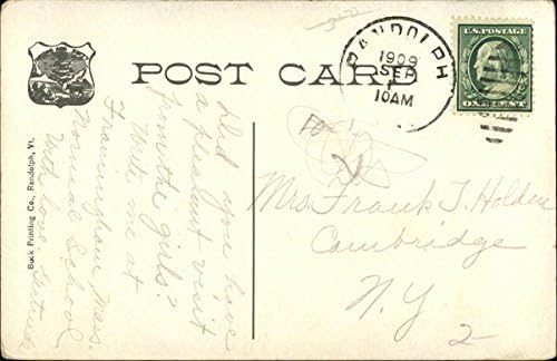 Miniatura 2 de Chandler Music Hall and Bethany Parish House Randolph, Vermont VT Original Antique Postcard