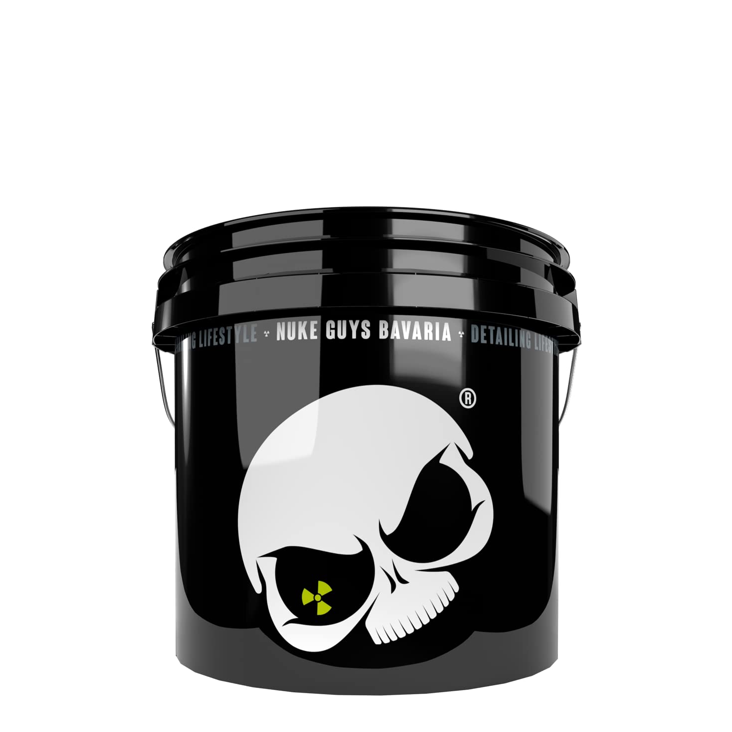 Nuke Guys Auto Wasch Eimer Set Skull Bucket 3,5GAL + Thick Shampoo 3L Kanister mit Messbecher & Ausgießhahn + Gamma Dryer Trockentuch + Waschhandschuh
