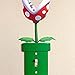Warp Pipe Single Light Switch Wall Plate Cover - Handmade Video Game Room Decor Geek Gamer Bedroom Living Room (Green - Single Toggle Light Switch Cover 1-Gang)