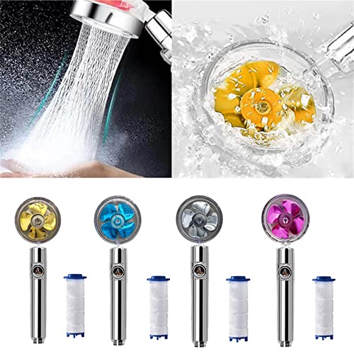GBSELL High Pressure Shower Heads, Handheld Turbo Fan Shower, Hydro Jet