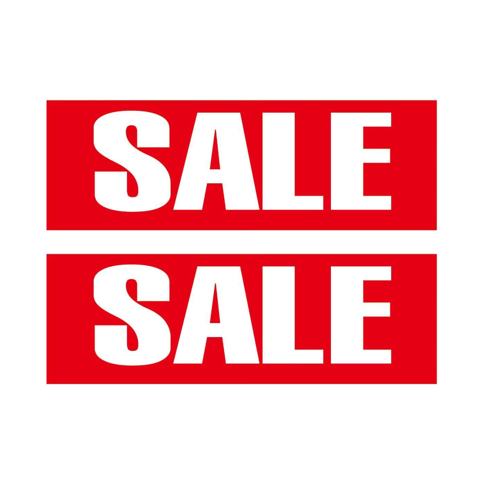 A1 Sale Posters Pack | Eye-Catching Store Display Signs for Retail | Clearance, Discounts, Special Offers, Huge Savings | Bright Colors (2, Sale (120cm x 40cm))