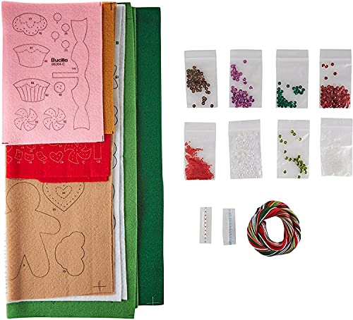 Bucilla Filz-Applikationskranz-Set, 38,1 cm, rund, 86264 Cookies & Candy – Ansicht 5