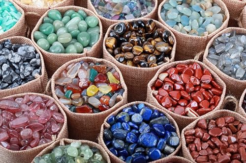 Image of ZenQ 1 lb Crystal Chips, Tumbled Stone Chips for Crafts | Polished, Undrilled Gemstones for Resin Art, Vase Filler, Plant Decor, Candle Making, and DIY Projects