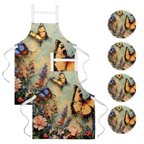 Tablier de cuisine imperméable et résistant pour nettoyage