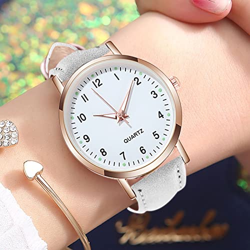 Wrist-Watch-with-Secondhand-for-Nurses-Women-Luminous-Watch-Belt-Scale-Dotted-Little-Watch-Stars-Watch-Frosted 51Byg5u8omL