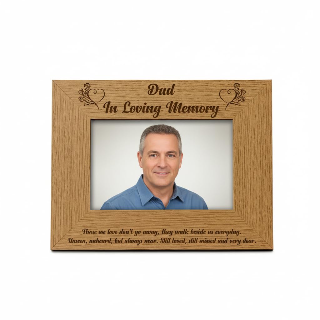 Ukgiftstoreonline Dad Memorial Remembrance Photo Frame (8 X 10 Inch)