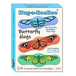 Butterfly Hugs - Premium Adhesive Butterfly Bandages from Hug-a-BooBoo, The Amazing Butterfly Bandages That Hug! Pretty Colorful Butterfies 24 Count Box