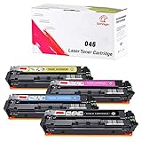 Set of 4 MF735Cdw Toner Cartridge Replacement for Canon CRG-046 046 Toner Cartridge for use in Canon Color Laserjet LBP654Cdw MF735Cdw MF731Cdw MF733Cdw Printer - by UniVirgin (High Yield, BK/C/M/Y)
