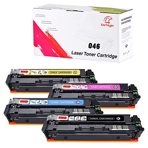 Set of 4 MF735Cdw Toner Cartridge Replacement for Canon CRG-046 046 Toner Cartridge for Use in Canon Color LaserJet LBP654Cdw MF735Cdw MF731Cdw MF733Cdw Printer - by UniVirgin (4-Pack, KCYM)