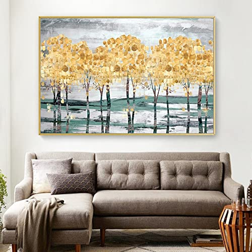 Peinture diamant arbre d'argent pour grand mur salon kit broderie 40x100