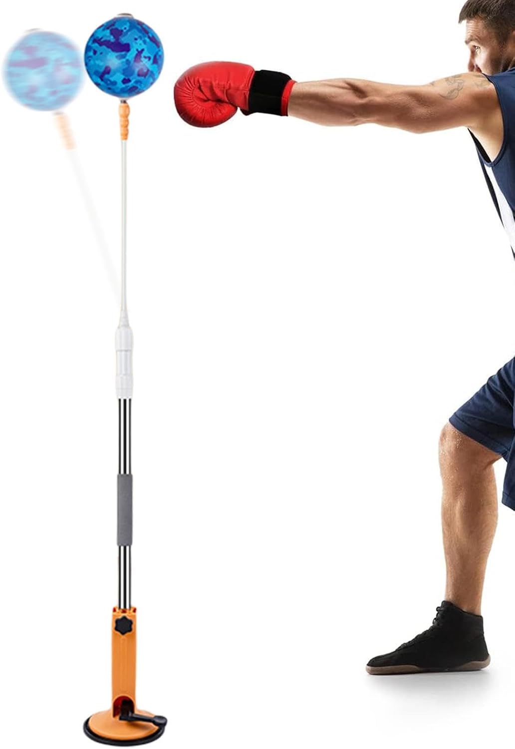 Standing Speed Bag, Speed Sandbag | Boxing Reflex Ball with Stand | Sandbag with Stand, Boxing Bag for Youth and Adults, Speed Bag for Training, Boxing Equipment