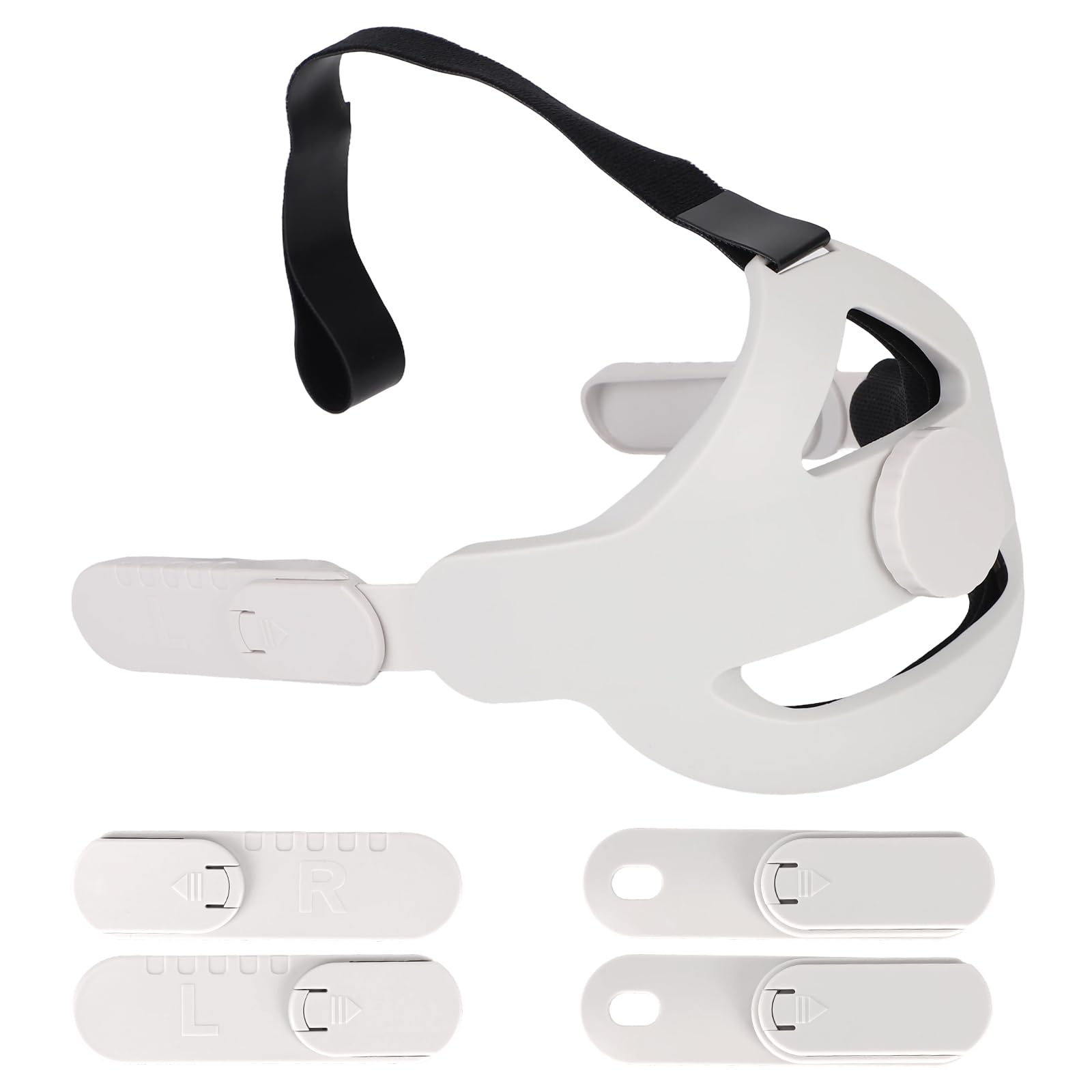 Fascia Testa VR Compatibile con Quest 2 e Quest 3, Diametro 20,5cm Fascia Testa Realtà Virtuale Design con Retro Piatto per Supporto Comfort Migliorato e Migliore Immersione nei Giochi VR