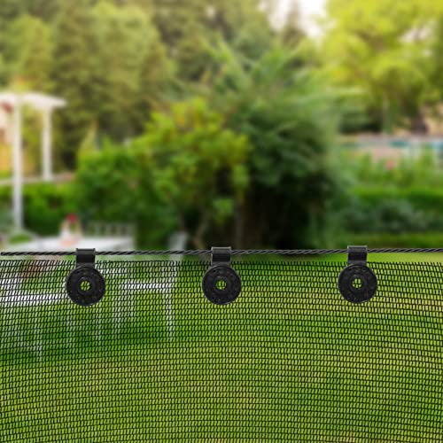 40 Piece Shade Cloth Plastic Clips Round Plastic Black Clips For Sun Shade Net, Anti Bird Netting, Garden Netting, Shade Netting, Shade Fabric Accessories #TOP6