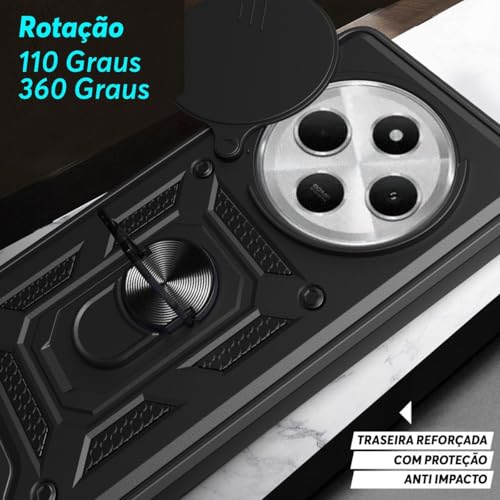 Capa Capinha Case Compatível com Redmi 14C - Protetora Resistente Durável Anti Impacto Queda Choque