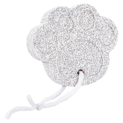 LOGOFUN Natural Lava Pumice Stone Cartoon Cat Paw Callus Remover for Feet with Rope Mini Cat Paw Shaped Pedicure Foot Scrubber for Smoothing & Softening Skin