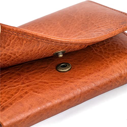 Engraved Trifold Leather Wallet, Men's Leather Wallet with ID Window Card Holder Gift from Dad Mom Wife (To My Husband)4