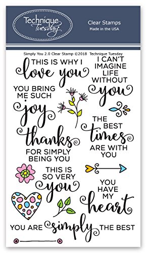 Simply You 2 0 Clear Stamps Clear Rubber Stamps Photopolymer Stamps Card Making Supplies Scrapbooking Stamps Amazon In Home Kitchen