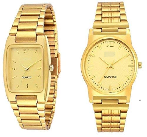 pass pass Full Gold Analogue Watch for Men & Boys (Combo) (B07CJVCVY1) Amazon Price History, Amazon Price Tracker