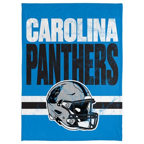FOCO NFL Soft Plush Throw Blanket 45 x 60 Carolina Panthers