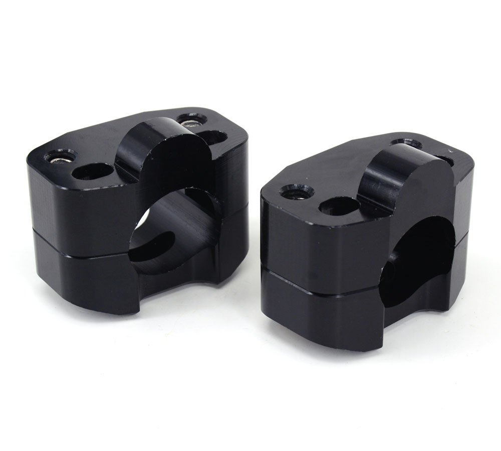 Fast Pro Adaptateur de Pince de Montage pour Guidon de Moto échange 7/8"à 1 1/8" pour pour CRF YZF KXF KLX RMZ DRZ KX RM YZ SX EXC XC 65 85 125 250 Dirt Bike-Noir