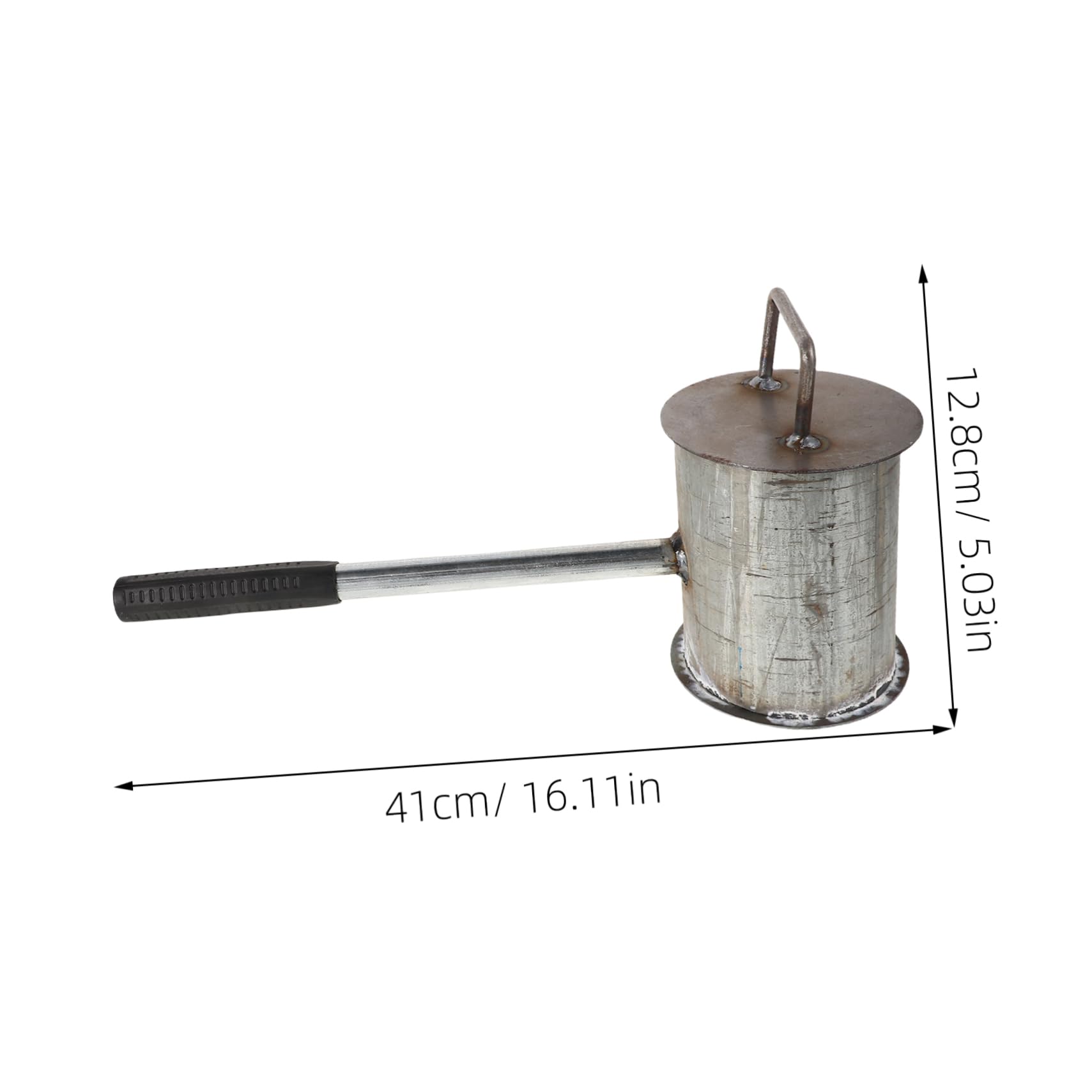 Cabilock Fire Extinguishing Bucket For Outdoor Fire Safety Steel Fire Extinguisher Pot Emergency Fire Extinguishing Device For Charcoal And Fire Pit Safety