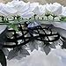 Heart-Shaped Wedding Car Hood Decoration with Angel Wing Design –2 Rearview Artificial Flowers, White Tulle Ribbons & Just Married Decal Set