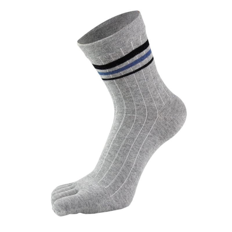 Men's Cotton Toe Socks Five Finger Design Socks Soft and Breathable Sport Athletic Running 4 Season Lightweight Casual Socks2