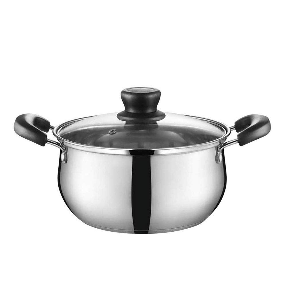 Olla de acero inoxidable con manijas a prueba de calor wok para cocina