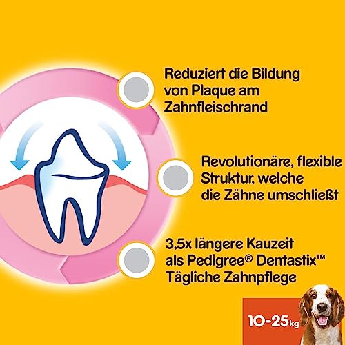 Pedigree DentaStix Advance Hundesnacks 2 x Wöchentlich, 9 x 80 g, 1 Stück (9er Pack)