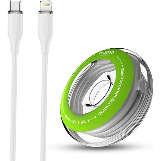 Oraimo Fast Charge Cable 1M - SilkLine White