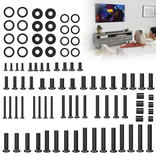 Universal TV Mounting Screws - 92Pcs VESA Screws M4, M5, M6, M8 for Most TV Stand & Bracket