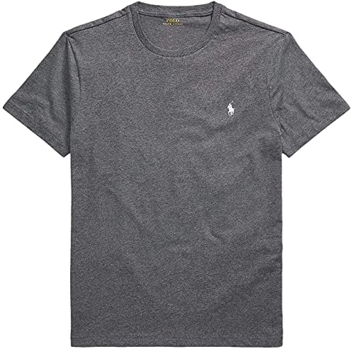 Image of Polo Ralph Lauren Mens Crew Neck T-Shirt (M, DarkGreyHtr)