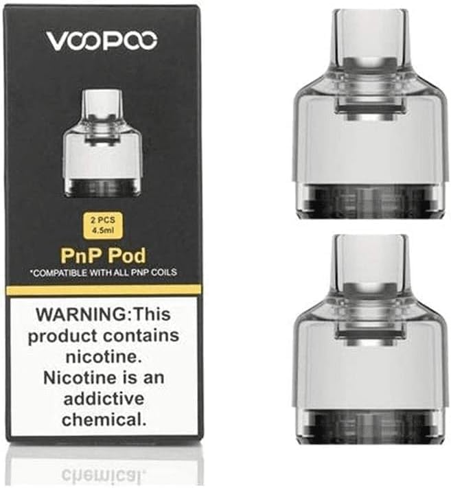 Voopoo Tank 2-Pack Replacement PNP Pod XL for Voopoo Drag X and voopoo drag s tank 4.5ml, Compatible with Voopoo Coils, Voopoo PNP Coils, PNP X Coils