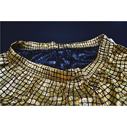 Anlydia Night Club Metallic Hologram Shiny Pants Party Trousers #TOP5