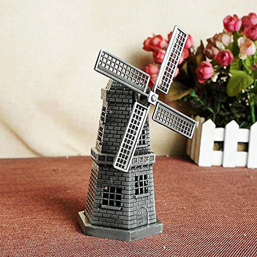 Sanpyl SANPYLHXT186E7F0 Windmill Ornaments, Mini Vintage European Holland Windmill Statue thumb #2