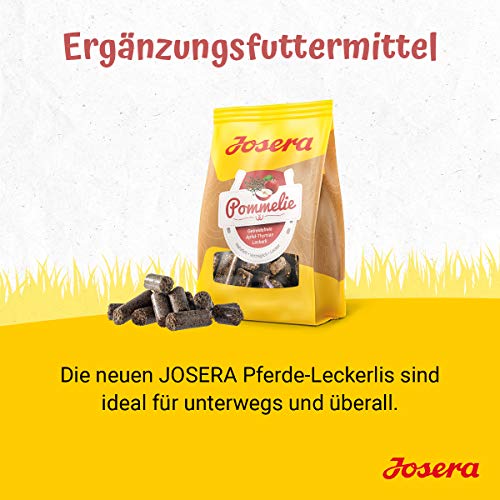 JOSERA Pommelie - Pferdeleckerli (1 x 900 g) | PFERD | Premium Ergänzungsfutter für Pferde | gesunde und schmackhafte Pferdeleckerlis zu 100 % aus Apfel & Thymian | getreidefrei | 1er Pack