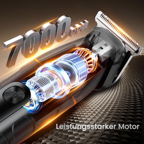 MAXGROOM 5-IN-1 Intimrasierer Mann, MAXGROOM Körperrasierer Herren mit Ladestation, IPX6 Wasserdichter Rasierer Herren Elektrisch für Intimbereich, Bart, Körper, Hoden und Scham, Mit LED-Anzeige, 120 Min Akku - Funktionsansicht 5 | Tages Deals