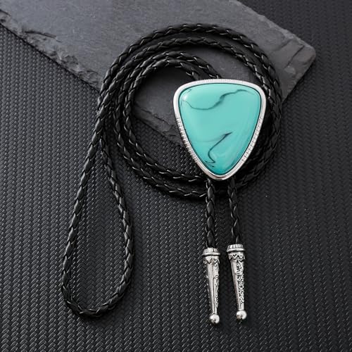 Image of Btilasif Bolo Tie for Women, Scorpion Bolo Tie Vintage Western Cowboy Stone Leather Neckties, Cowboy Gifts for Men