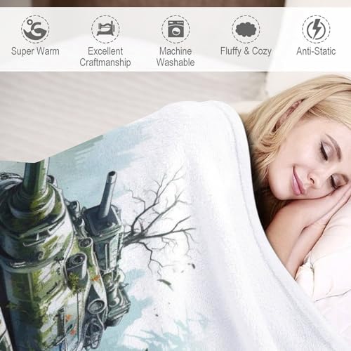 Manta de sofá para el frío manta de franela suave lavable para cama 6