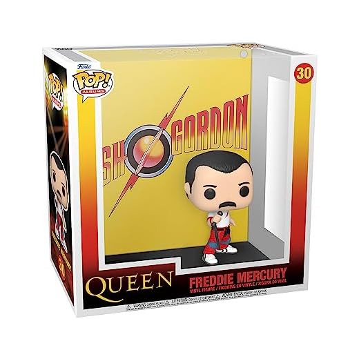 Funko POP! Albums: Reina - Freddie Mercury - Flash Gordon - Figuras Miniaturas Coleccionables Para Exhibición - Idea De Regalo - Mercancía Oficial - Juguetes Para Niños Y Adultos