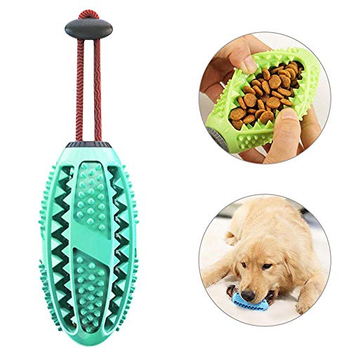 Lesgos - Bastone per spazzolino da Denti per Cani, a 360 Gradi, in Gomma Naturale, sicura e Non tossica, per la Pulizia dei Denti del Cane, Giocattolo per la Cura Orale e respirazione