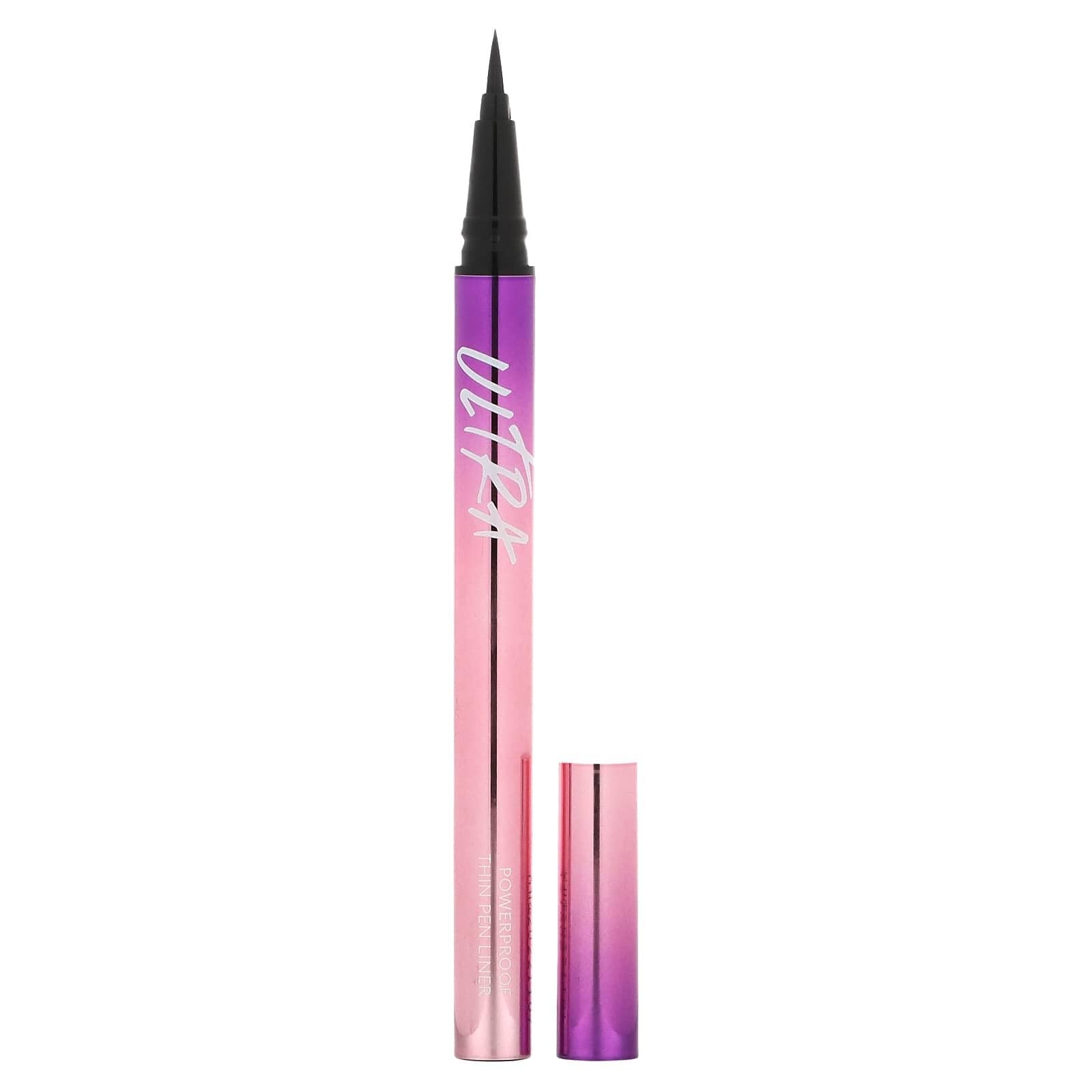 MISSHA Su, Ter ve Yağa Dayanıklı, 48 Saate Kadar Kalıcı Eyeliner Ultra Powerproof Thin Pen Liner (Black)