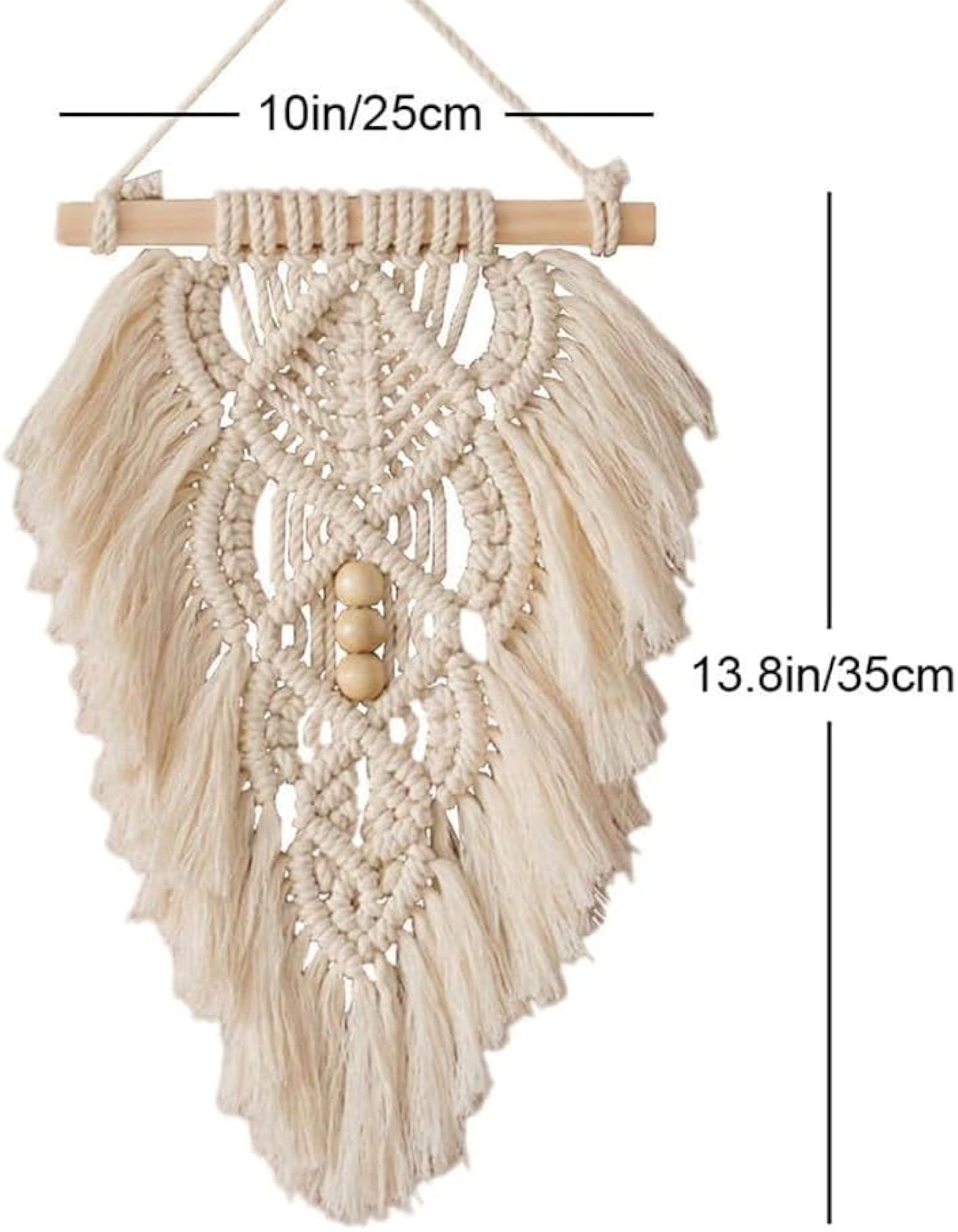 Cotton Macrame Dream Catcher, Handmade Wall Hanging