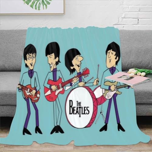 Couverture en Flanelle Imprimée en 3D The Beatles Couverture Polaire Automne et Hiver Couverture Confortable Moelleuse Douce et Chaude Couvertures en Peluche Canapé-Lit Couverture de Canapé 100x130cm - Les Beatles, Paul McCartney, John Lennon, RIngo Starr, George Harrison Couverture en Flanelle Imprimée en 3D The Beatles Couverture Polaire Automne et Hiver Couverture Confortable Moelleuse Douce et Chaude Couvertures en Peluche Canapé-Lit Couverture de Canapé 100x130cm – Image 3