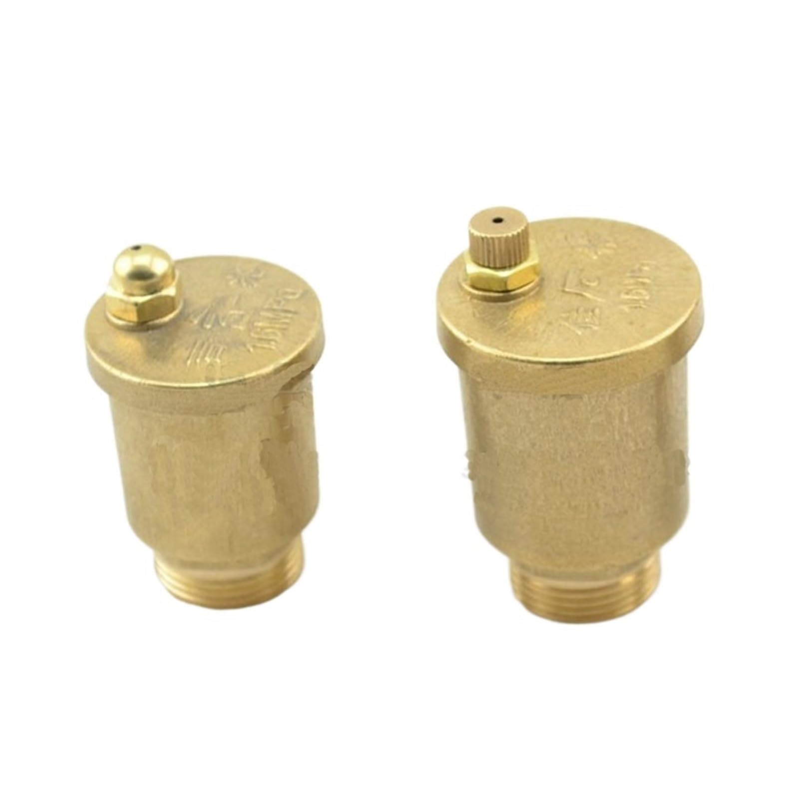 1 paio di valvole di sfiato aria automatiche in ottone DN15 valvola di scarico filettatura maschio for valori di scarico della pressione dello scaldabagno solare (Size : 1")