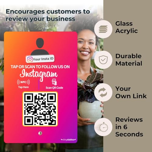 tinydabba Custom Instagram Review NFC Standee with QR Code by tinydabba - 4