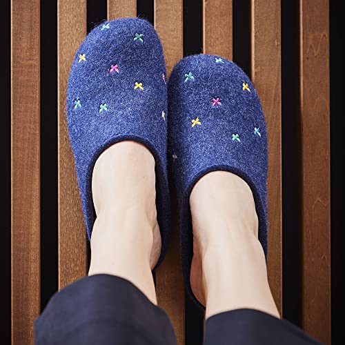 HAFLINGER Slipper | Everest Farfalline, Anthracite, 40, 94