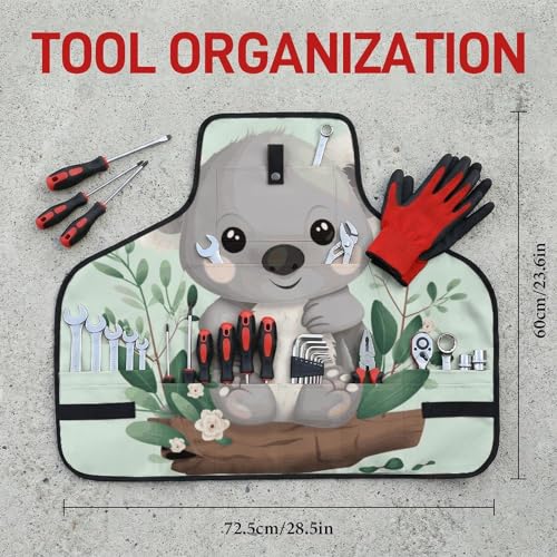Delantal Koala ajustable con 8 bolsillos para hombre y mujer miniatura 2